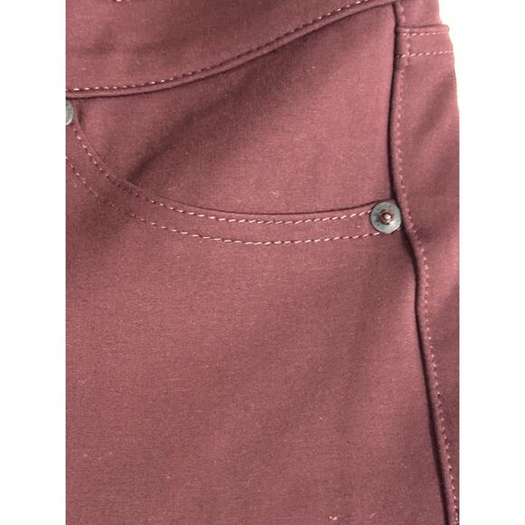 Rag & Bones Women's Jean Leggings In Burgundy Ponte Size (26)‎ Stretchy Jeans - Picture 10 of 16
